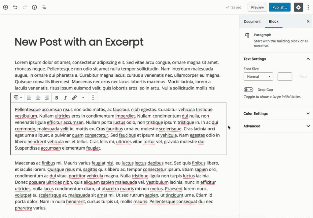 Using the WordPress Post Excerpt - Turn on the Excerpt if it's not visible