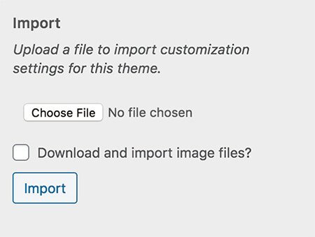 Migrate your Theme Settings to a Child Theme - Import Customizer Settings