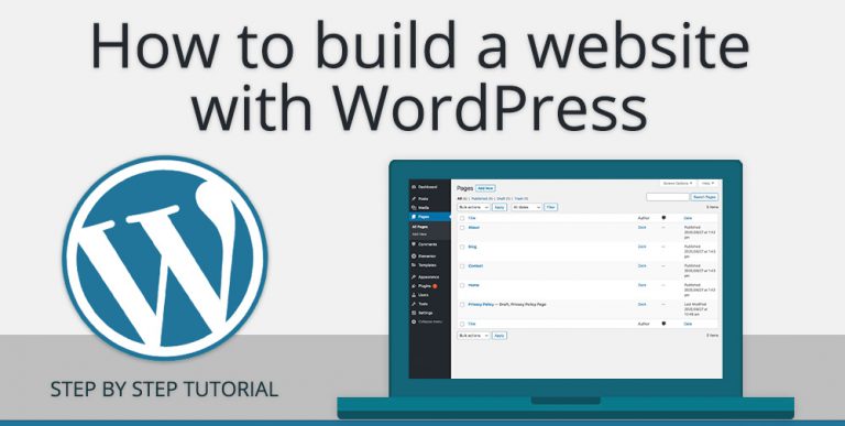 How to build a website with WordPress - Step by step free guide - 2020