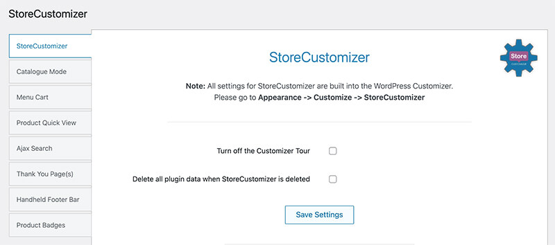 Turn on the desired settings in the StoreCustomizer dashboard to further customize your WooCommerce store