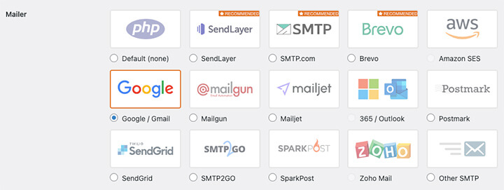 WP Mail SMTP - Choose your SMTP email Provider - improve WordPress email deliverability