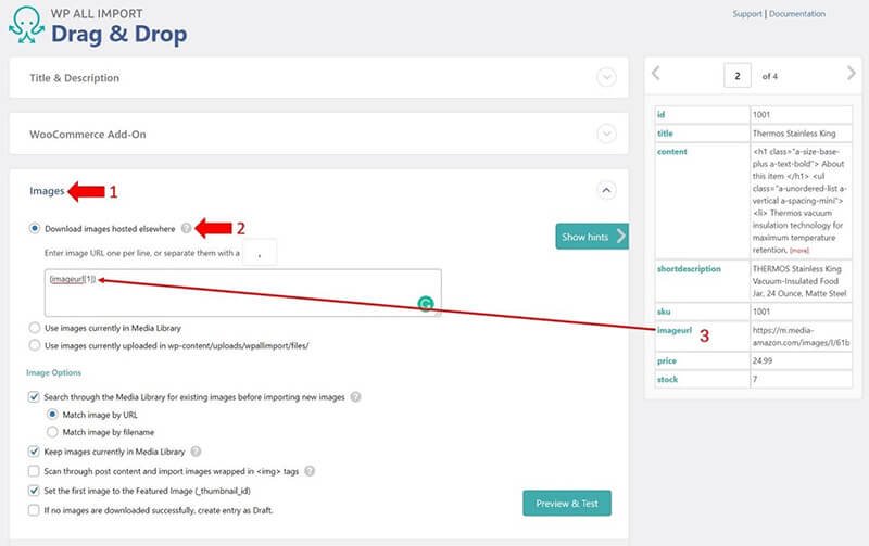 WP All Import - WooCommerce mapping columns