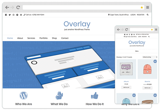 Overlay WordPress theme