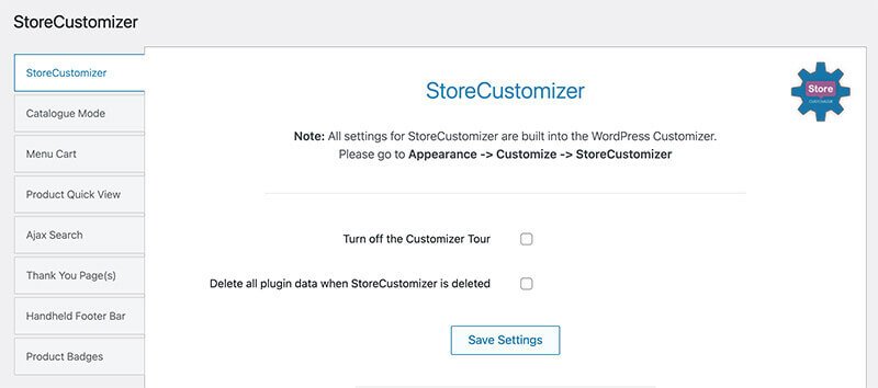 Turn on the desired settings in the StoreCustomizer dashboard to further customize your WooCommerce store