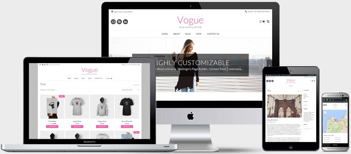 Vogue is a Fully Responsive Multipurpose WordPress Theme