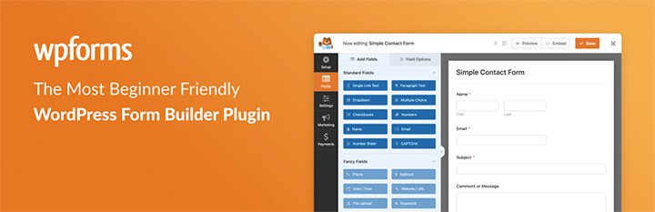 WordPress plugin - WPForms