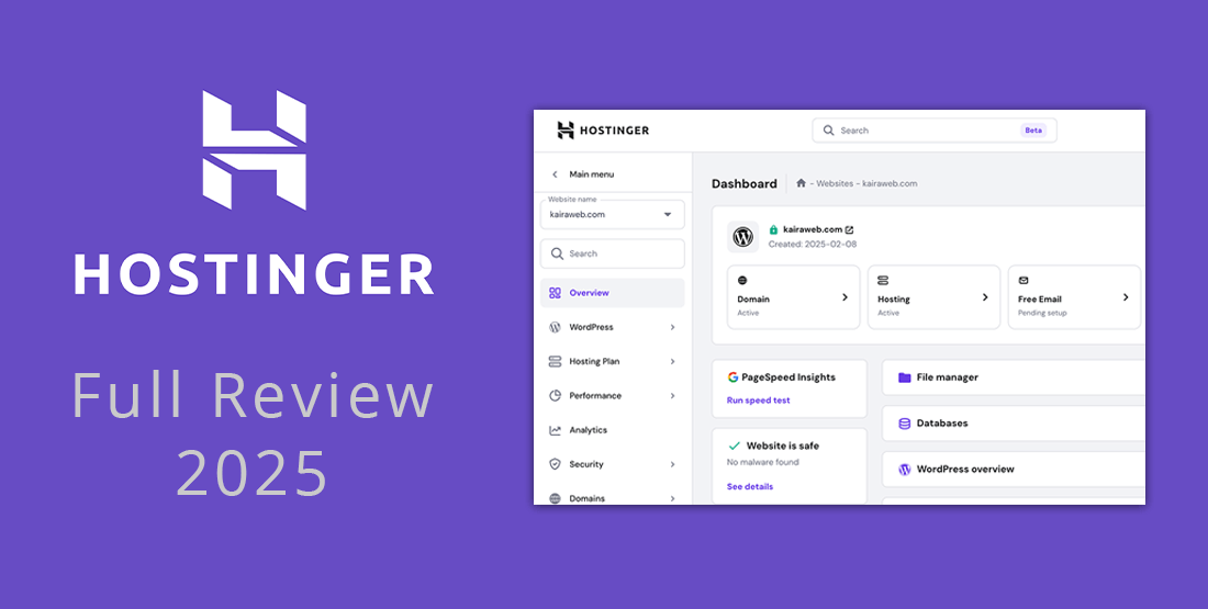 My Hostinger Honest Review 2025: My Full Review & Guide